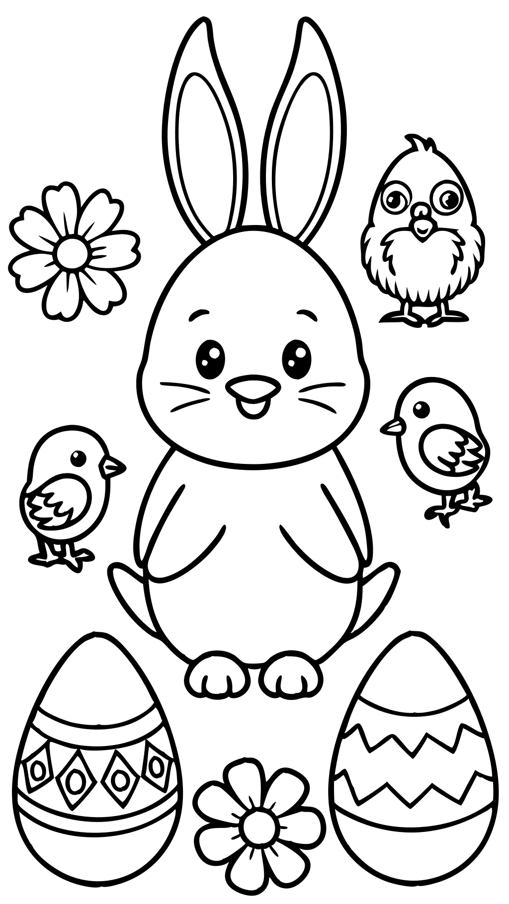 easter coloring page printable